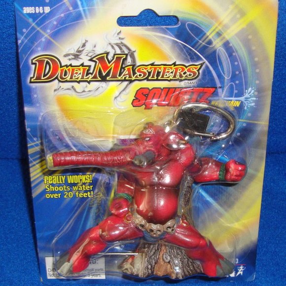 3/$55❤️new sealed Duel Masters SQUIRTZ™ Keychain hidden water pistol Basic Fun - Picture 1 of 5